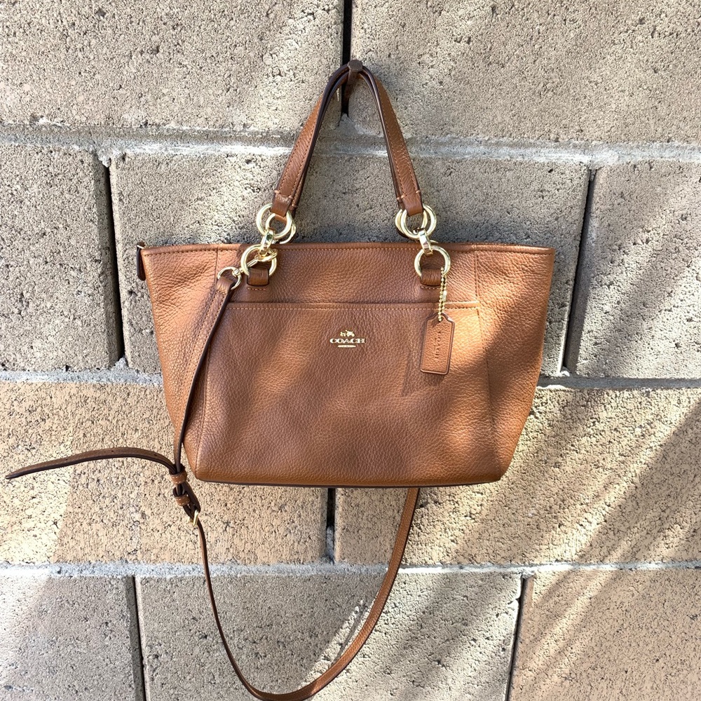 Coach Mini Ellis Pebbled Leather Tote